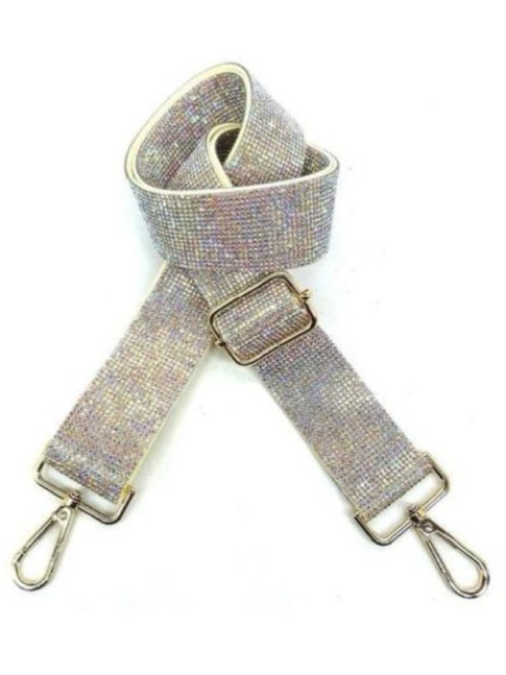 BRAND NEW WITH TAGS iridescent Rhinestone Crossbody Guitar Strap